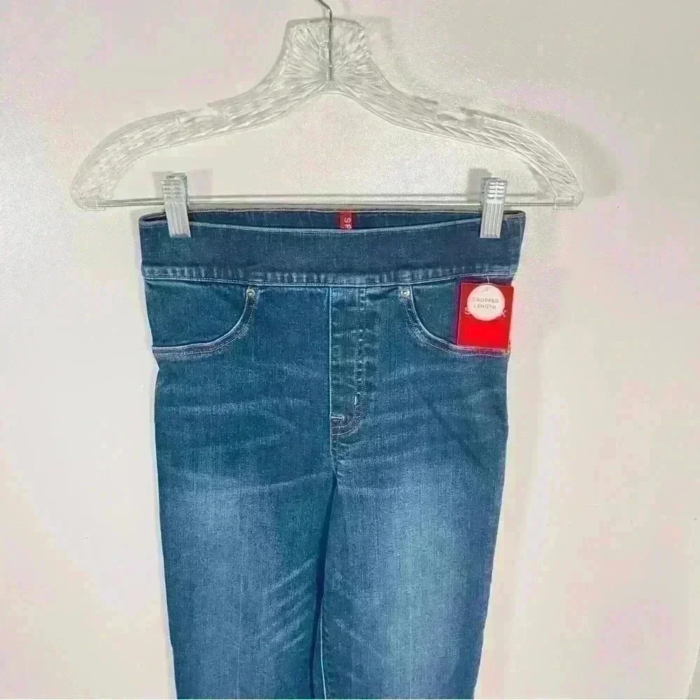 NWT SPANX Cropped Flare Denim Jeans